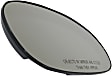 Passenger Side Mirror Glass, Heated, No Blind Spot Feature, Convex, With backing plate