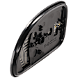 Passenger Side Mirror Glass, Heated, No Blind Spot Feature, Convex, With backing plate