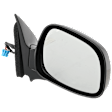 Passenger Side Mirror, Power, Manual Folding, Non-Heated, Paintable, No Signal Light, No Memory, No Puddle Light, No Auto-Dimming, No Blind Spot Feature