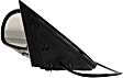 Driver Side Mirror, Power Adjust, Manual Folding, Non-Heated, Paintable, No Signal Light, No Memory, No Puddle Light, No Auto-Dimming, No Blind Spot Feature