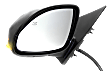 Driver Side Mirror, Power, Power Folding, Heated, Paintable, In-housing Signal Light, With memory, No Puddle Light, No Auto-Dimming, No Blind Spot Feature