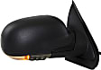 Passenger Side Mirror, Power, Manual Folding, Heated, Textured Black, In-housing Signal Light, With memory, No Puddle Light, No Auto-Dimming, No Blind Spot Feature