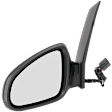 Driver Side Mirror, Power, Manual Folding, Non-Heated, Paintable, No Signal Light, No Memory, No Puddle Light, No Auto-Dimming, No Blind Spot Feature