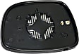 Passenger Side Mirror Glass, Heated, No Blind Spot Feature