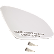 Passenger Side Mirror Glass, Non-Heated, No Blind Spot Feature