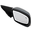 Passenger Side Mirror, Power Adjust, Manual Folding, Heated, Paintable, In-Housing Signal Light, With Memory, With Puddle Light, No Auto-Dimming, With Blind Spot Detection in Glass