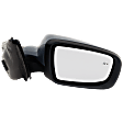 Passenger Side Mirror, Power Adjust, Manual Folding, Heated, Paintable, In-Housing Signal Light, With Memory, With Puddle Light, No Auto-Dimming, With Blind Spot Detection in Glass