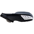 Driver Side Mirror, Power Adjust, Manual Folding, Heated, Paintable, In-Housing Signal Light, With Memory, With Puddle Light, No Auto-Dimming, With Blind Spot Detection in Glass