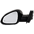 Driver Side Mirror, Power Adjust, Manual Folding, Heated, Paintable, In-Housing Signal Light, With Memory, No Puddle Light, No Auto-Dimming, With Blind Spot Detection in Glass