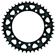 1980 Honda XL250S - Honda Rear Steel Sprocket 520 41T - Black, Steel, Black