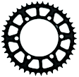 2014 Kawasaki EX300 Ninja 300 - Kaw Rear Steel Sprocket 520 38T - Black, Steel, Black