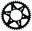 1984 Kawasaki ZX550 GPZ - Kaw Polaris Rear Steel Sprocket 520 40T - Black, Steel, Black