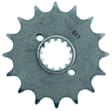 1999 Kawasaki KLR650 - Kaw Front Sprocket 520 15T, Steel, Natural