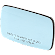 2001-2005 BMW 325xi - Passenger Side Mirror Glass, Heated, No Blind Spot Feature