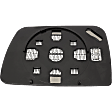 Passenger Side Mirror Glass, Heated, No Blind Spot Feature