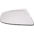 2008-2014 BMW X6 - Passenger Side Mirror Glass, Non-Heated, No Blind Spot Feature, Backing Plate Included