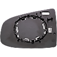 2008-2014 BMW X6 - Passenger Side Mirror Glass, Non-Heated, No Blind Spot Feature, Backing Plate Included