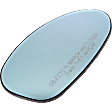 2007-2013 BMW 335i - Passenger Side Mirror Glass, Heated, No Auto-Dimming and Blind Spot Feature, Convertible/Coupe/Wagon Models, Base Model