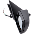 Passenger Side Mirror, Power, Manual Folding, Heated, Paintable, No Signal Light, No Memory, No Puddle Light, No Auto-Dimming, No Blind Spot Feature, Base Model
