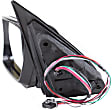 Driver Side Mirror, Power, Manual Folding, Heated, Paintable, No Signal Light, With memory, No Puddle Light, Auto-Dimming, and Blind Spot Feature, For Models Without Sport Package