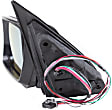 Driver Side Mirror, Power, Manual Folding, Heated, Paintable, No Signal Light, With memory, No Puddle Light, Auto-Dimming, and Blind Spot Feature, For Models Without Sport Package
