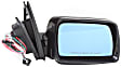 Passenger Side Mirror, Power, Manual Folding, Heated, Paintable, No Signal Light, With memory, No Puddle Light, Auto-Dimming, and Blind Spot Feature, For Models Without Sport Package