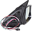 Passenger Side Mirror, Power, Manual Folding, Heated, Paintable, No Signal Light, With memory, No Puddle Light, Auto-Dimming, and Blind Spot Feature, For Models Without Sport Package