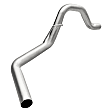 102-7937 Direct-Fit Exhaust Series Tail Pipe - Natural, Aluminized Steel, Direct Fit, Sold Individually