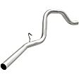 102-7950 Direct-Fit Exhaust Series Tail Pipe - Natural, Aluminized Steel, Direct Fit, Sold Individually