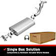 106-0002 Cat-Back Exhaust System, Made of Aluminized Steel, Direct-Fit Exhaust Series
