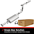 1996 Jeep Cherokee - Direct-Fit Exhaust Series, Cat-Back, Exhaust System, 4.0L 6Cyl, Made of Aluminized Steel