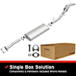 106-0009 Cat-Back Exhaust System, Made of Aluminized Steel, Direct-Fit Exhaust Series