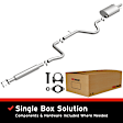 106-0015 Cat-Back Exhaust System, 3.5L, 6Cyl, Made of Aluminized Steel, Direct-Fit Exhaust Series