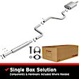 106-0016 Cat-Back Exhaust System, 3.8L, 6Cyl, Made of Aluminized Steel, Direct-Fit Exhaust Series