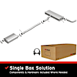 106-0020 Cat-Back Exhaust System, 2.4L, 4Cyl, Made of Aluminized Steel, Direct-Fit Exhaust Series