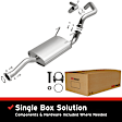 106-0022 Cat-Back Exhaust System, Made of Aluminized Steel, Direct-Fit Exhaust Series