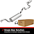 106-0024 Cat-Back Exhaust System, Made of Aluminized Steel, Direct-Fit Exhaust Series