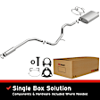 106-0031 Cat-Back Exhaust System, Made of Aluminized Steel, Direct-Fit Exhaust Series