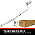 106-0046 Cat-Back Exhaust System, Made of Aluminized Steel, Direct-Fit Exhaust Series