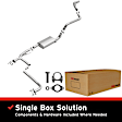 106-0066 Cat-Back Exhaust System, 4.0L, 6Cyl, Made of Aluminized Steel, Direct-Fit Exhaust Series