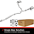 106-0068 Cat-Back Exhaust System, 2.5L, 4Cyl, Made of Aluminized Steel, Direct-Fit Exhaust Series