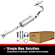 106-0075 Cat-Back Exhaust System, Made of Aluminized Steel, Direct-Fit Exhaust Series