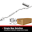 106-0077 Cat-Back Exhaust System, 1.6L, 4Cyl, Made of Aluminized Steel, Direct-Fit Exhaust Series