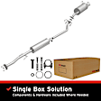 106-0086 Cat-Back Exhaust System, 2.4L, 4Cyl, Made of Aluminized Steel, Direct-Fit Exhaust Series