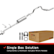 2009 Ford Explorer - Direct-Fit Exhaust Series, Cat-Back, Exhaust System, 4.0L 6Cyl, Made of Aluminized Steel