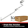 106-0096 Cat-Back Exhaust System, 2.3L, 4Cyl, Made of Aluminized Steel, Direct-Fit Exhaust Series