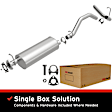 2002 Chevrolet Astro - Direct-Fit Exhaust Series, Cat-Back, Exhaust System, 4.3L 6Cyl, Made of Aluminized Steel