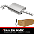 106-0099 Cat-Back Exhaust System, 1.8L, 4Cyl, Made of Aluminized Steel, Direct-Fit Exhaust Series