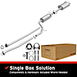 106-0102 Cat-Back Exhaust System, 1.8L, 4Cyl, Made of Aluminized Steel, Direct-Fit Exhaust Series
