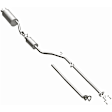 106-0102 Cat-Back Exhaust System, 1.8L, 4Cyl, Made of Aluminized Steel, Direct-Fit Exhaust Series
